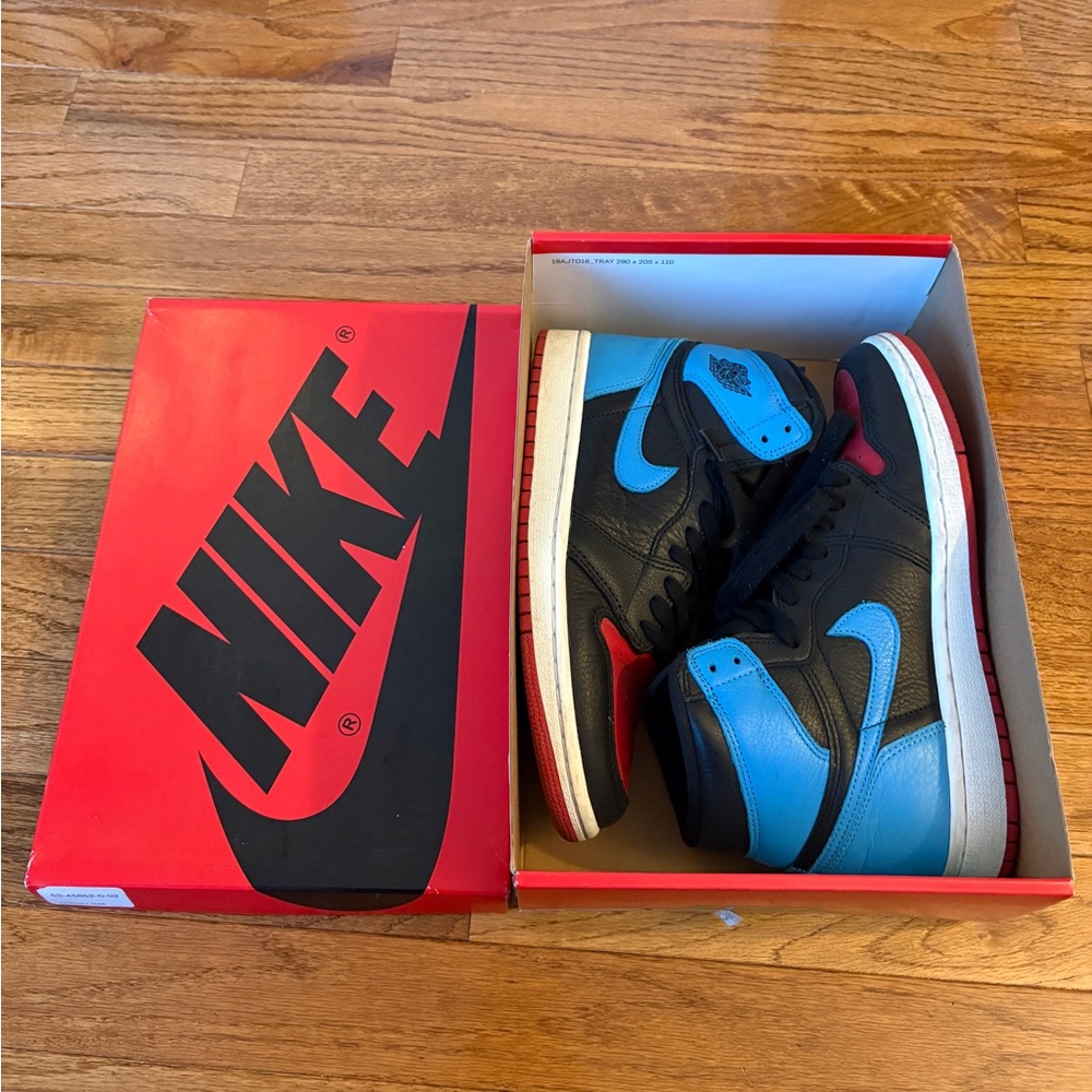 Jordan 1 high powder blue gym red